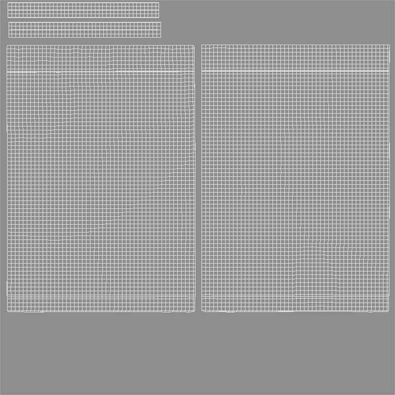 Loop handle plastic bag Low-poly 3D model_5