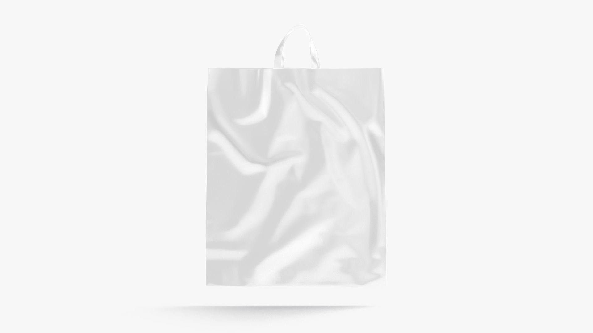 Loop handle plastic bag Low-poly 3D model_4