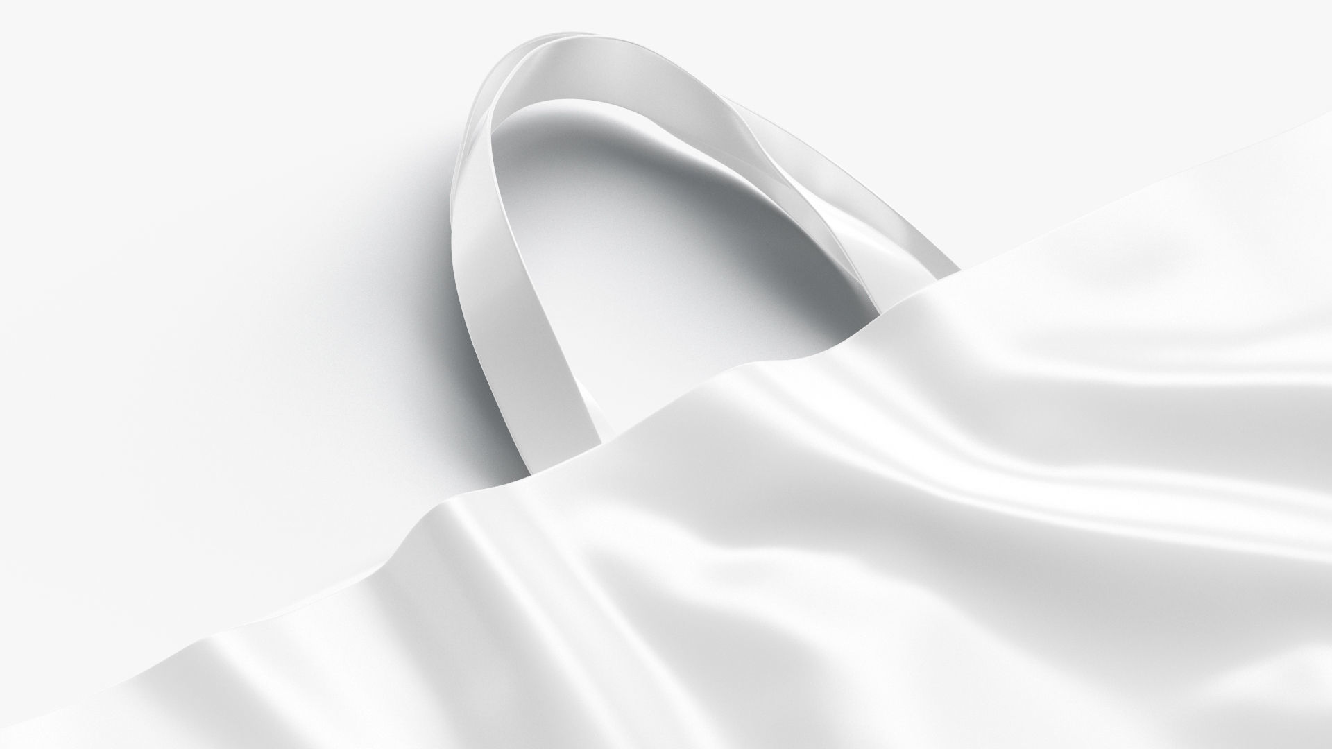 Loop handle plastic bag Low-poly 3D model_2