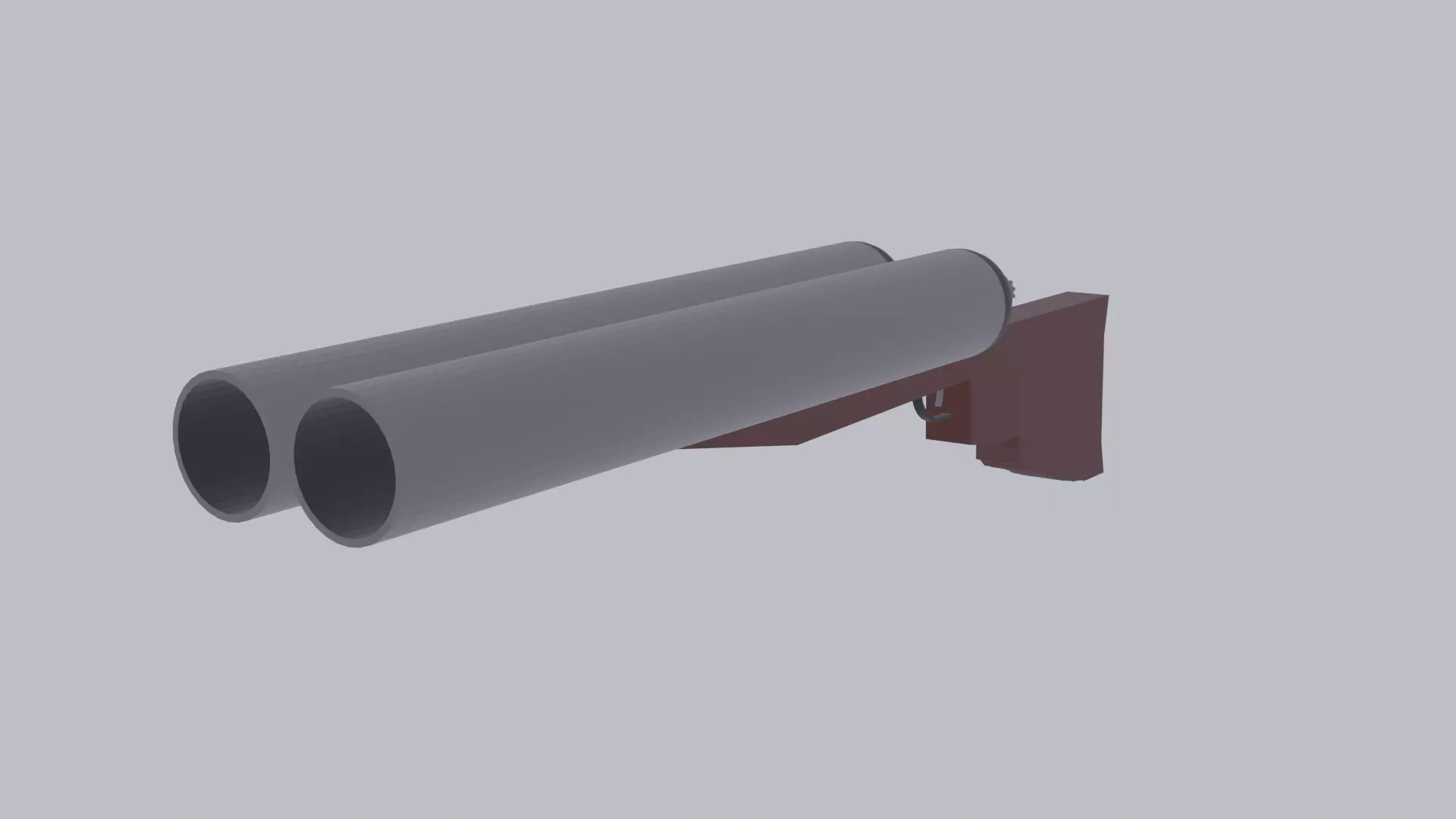 Shotgun low poly PBR game ready gun Low-poly 3D model_0