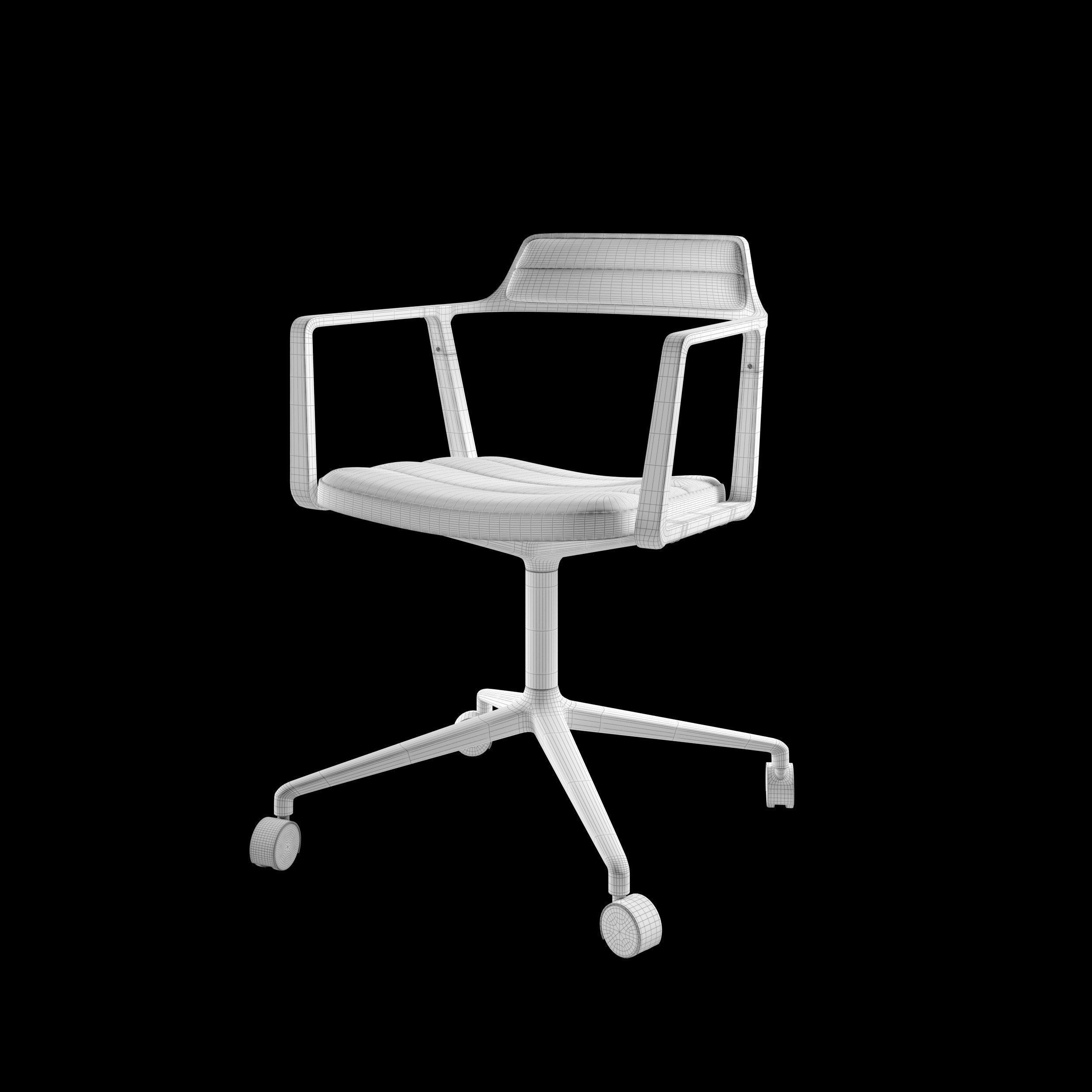 swivel chair by VIPP 3D model_5