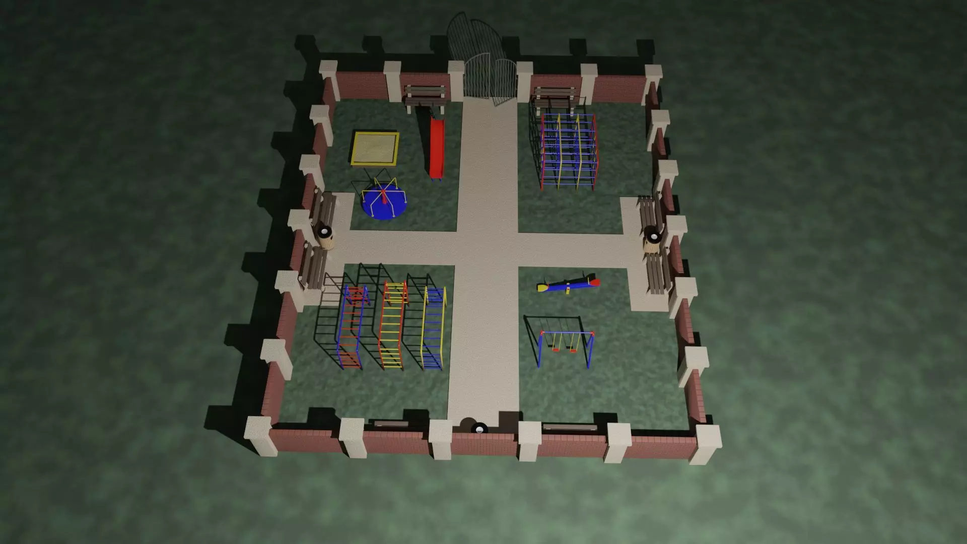 Childrens park 3D model