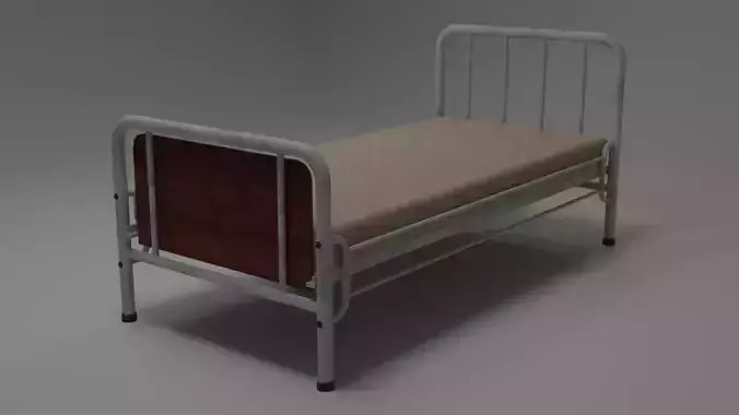 Hospital Bed Free 3D model