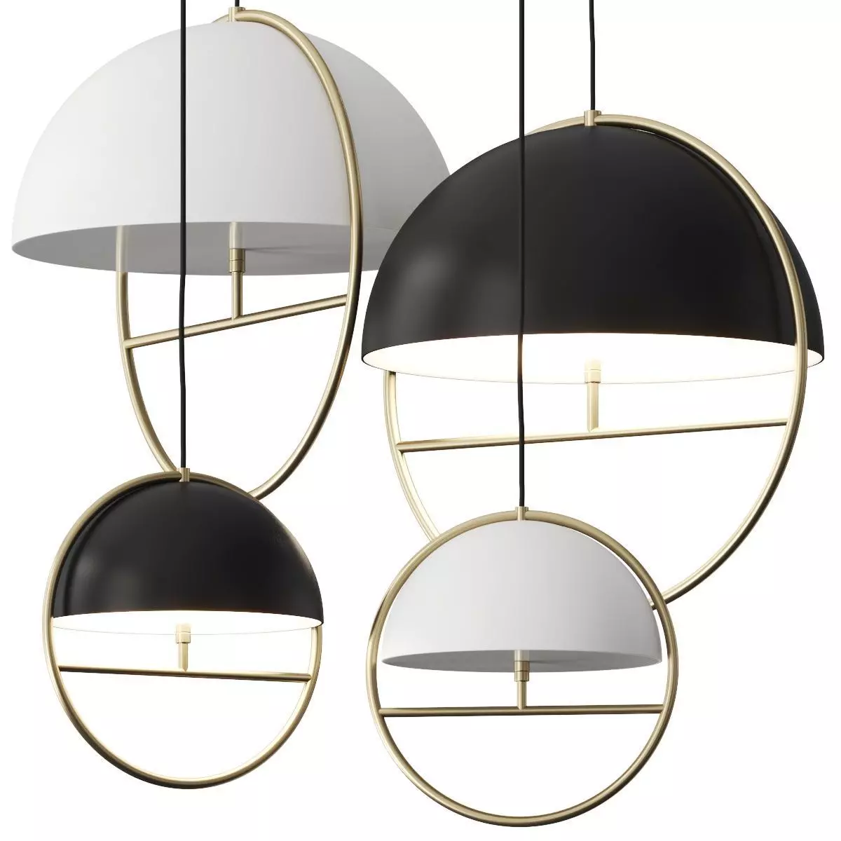 SEED DESIGN Huan LED Pendant Lamp 3D model_0