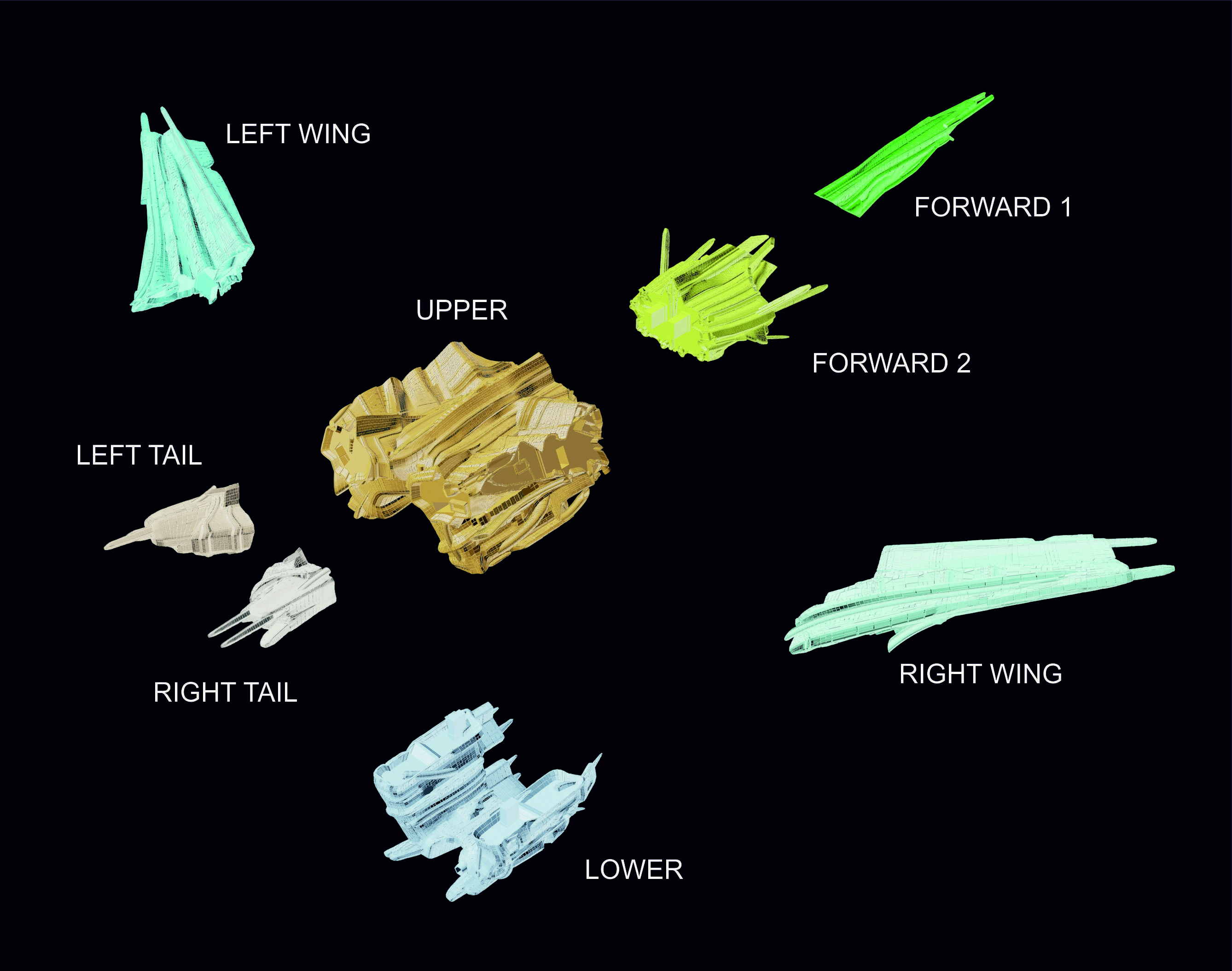 Expanse Magnetar Class Battlecruiser 3D print model_11