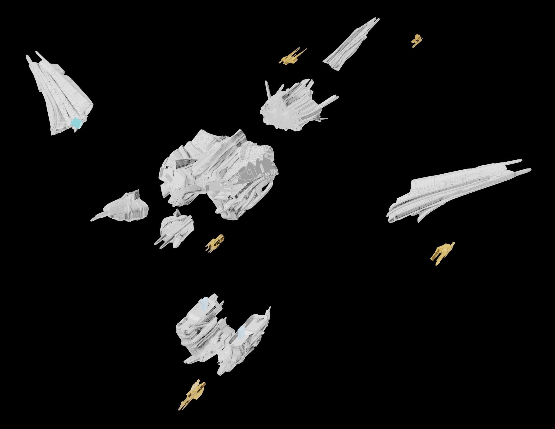 Expanse Magnetar Class Battlecruiser 3D print model_14