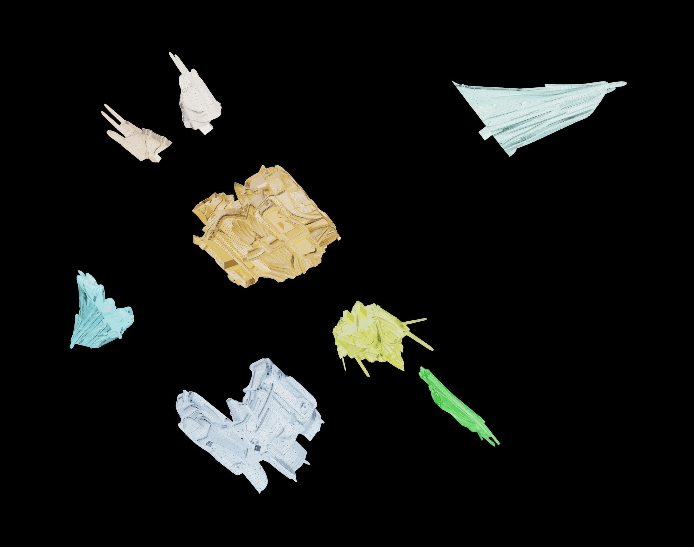 Expanse Magnetar Class Battlecruiser 3D print model_12