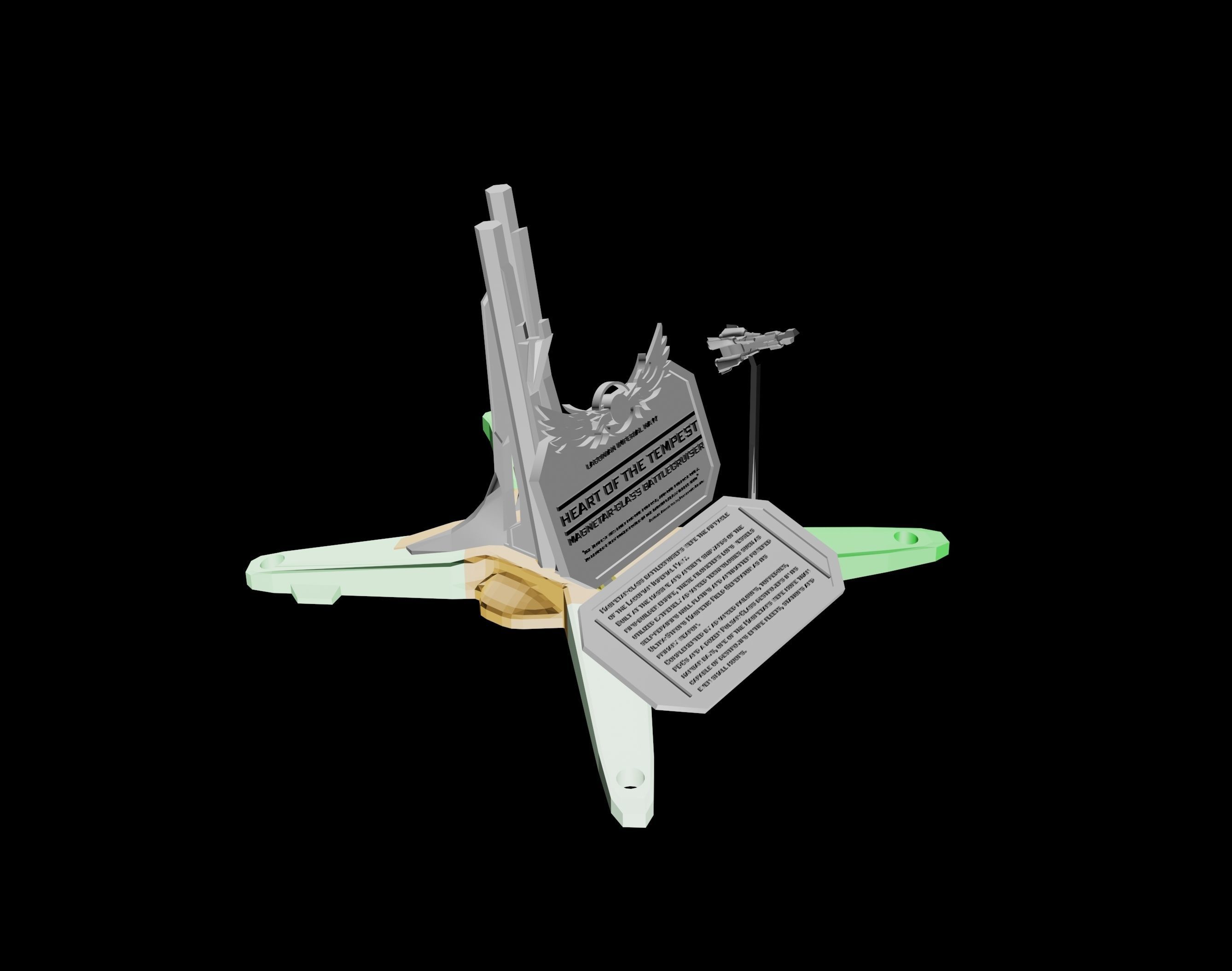 Expanse Magnetar Class Battlecruiser 3D print model_16