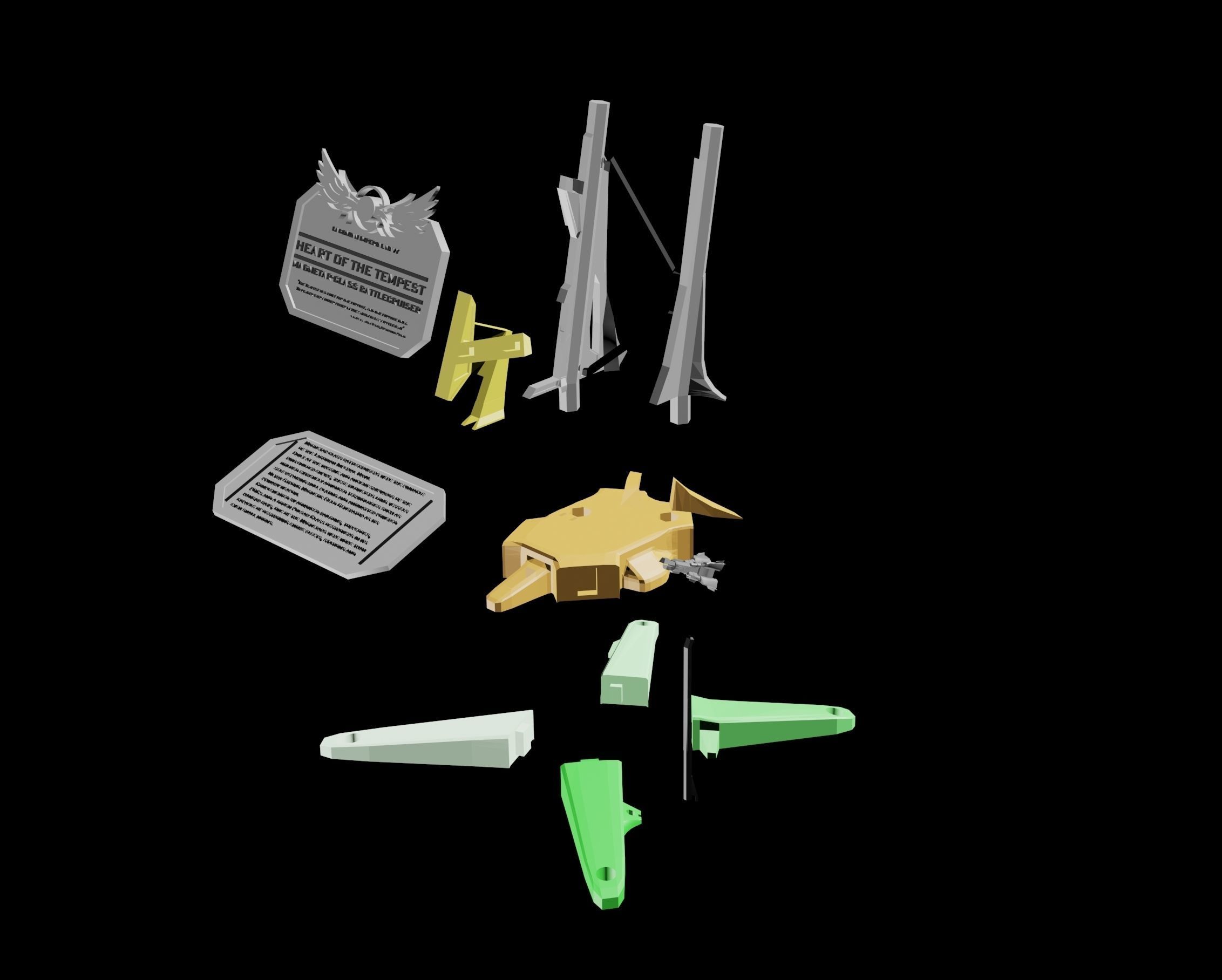 Expanse Magnetar Class Battlecruiser 3D print model_18