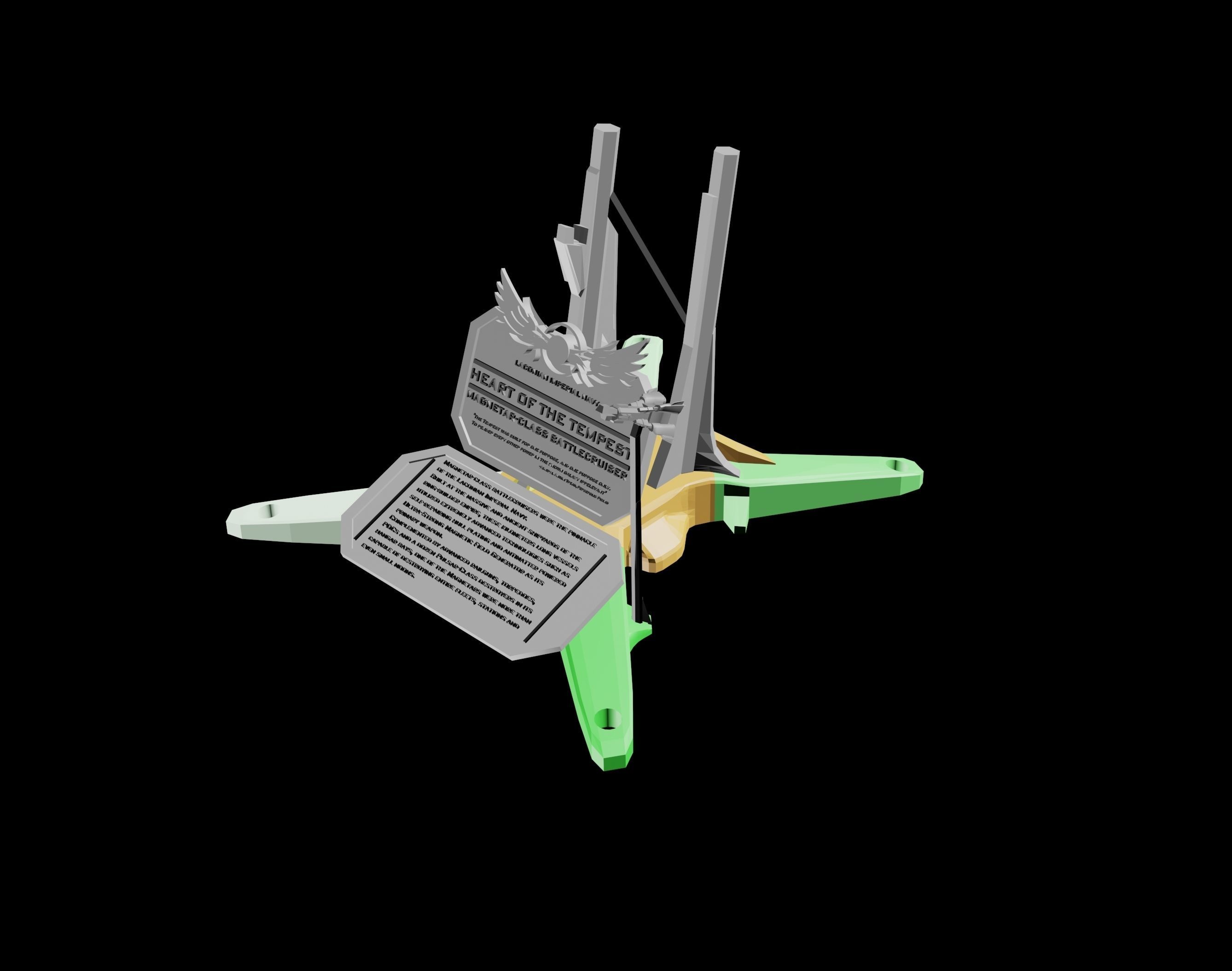 Expanse Magnetar Class Battlecruiser 3D print model_17