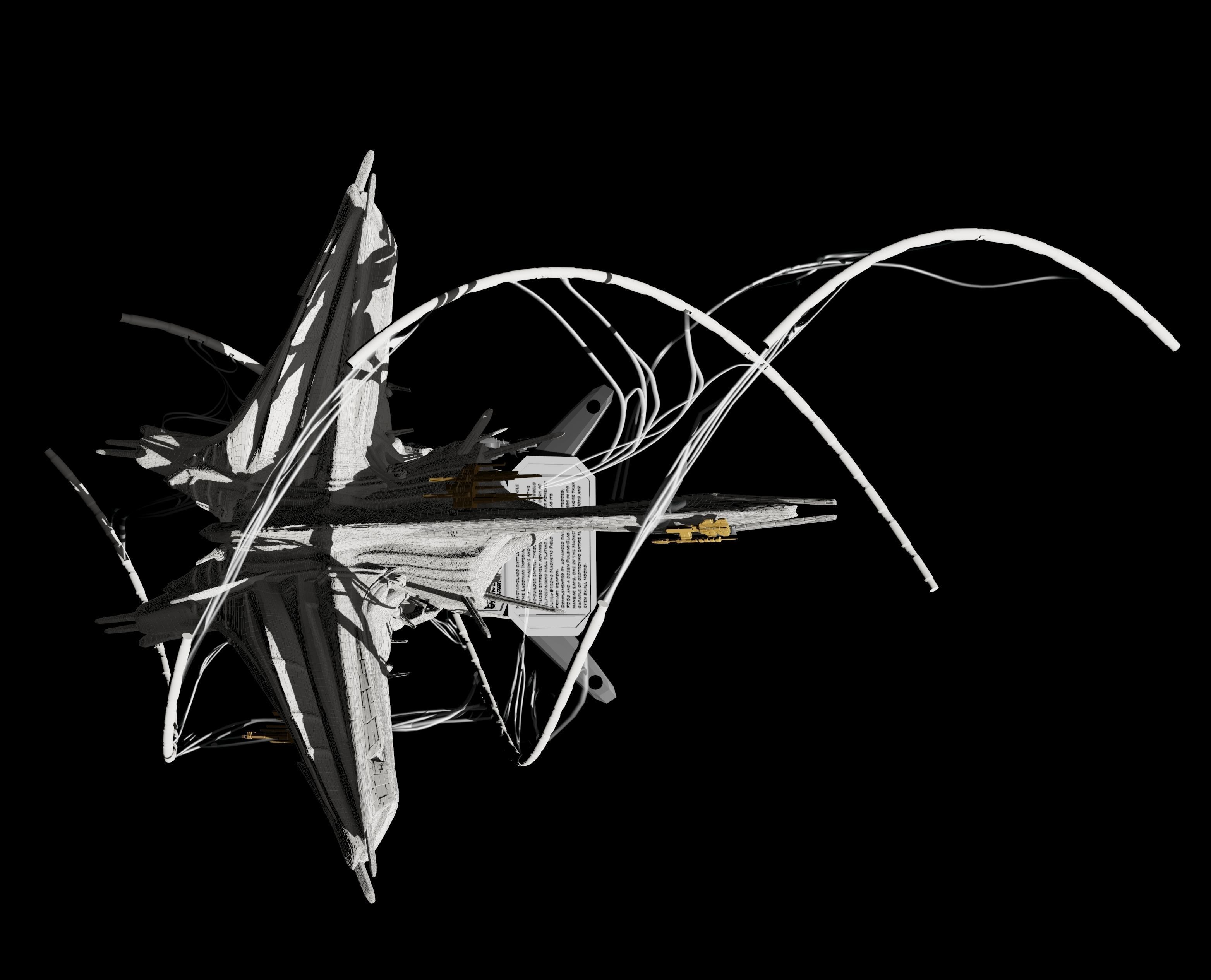 Expanse Magnetar Class Battlecruiser 3D print model_8