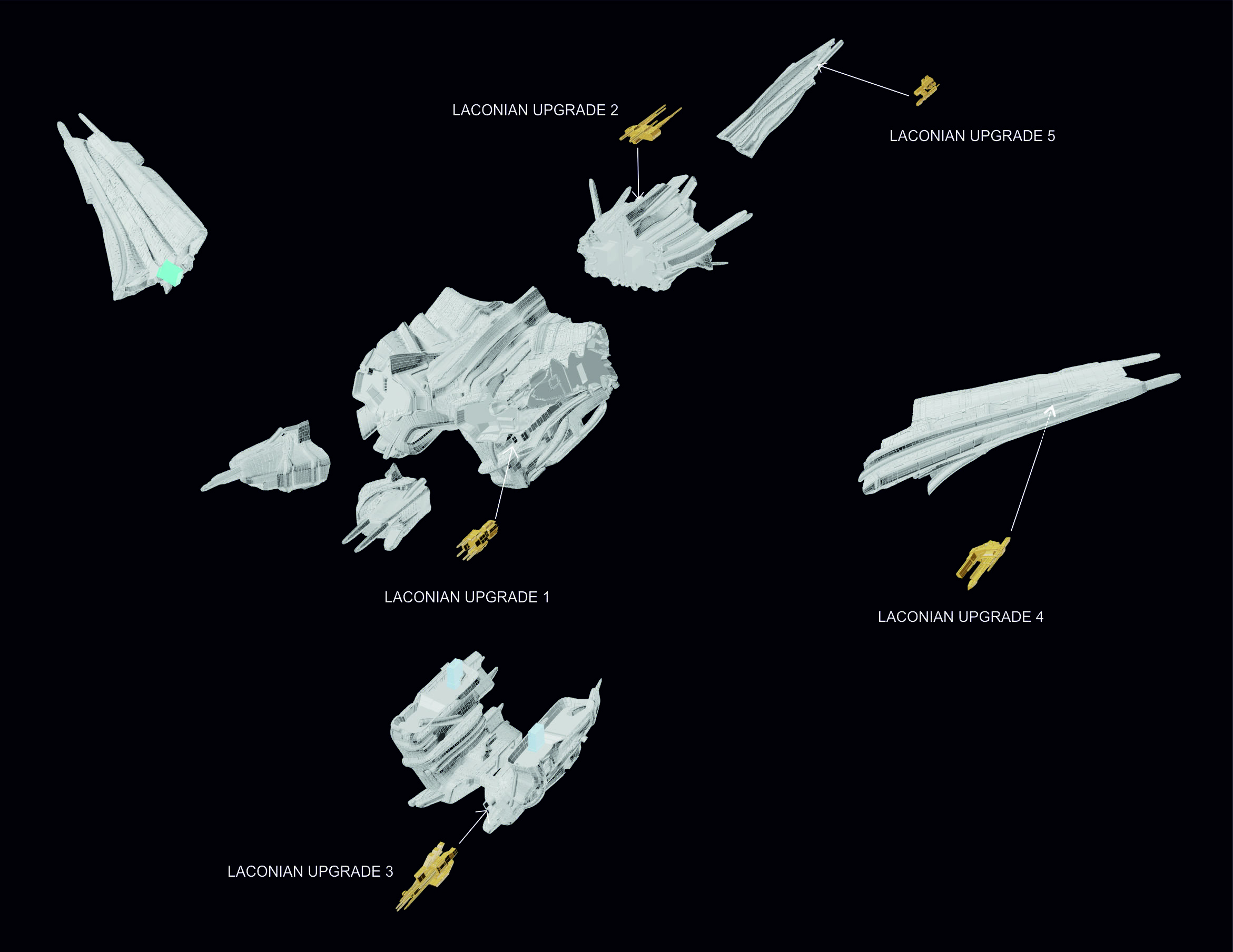 Expanse Magnetar Class Battlecruiser 3D print model_15