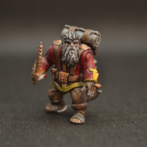 Dwarf Soldier 3D print model