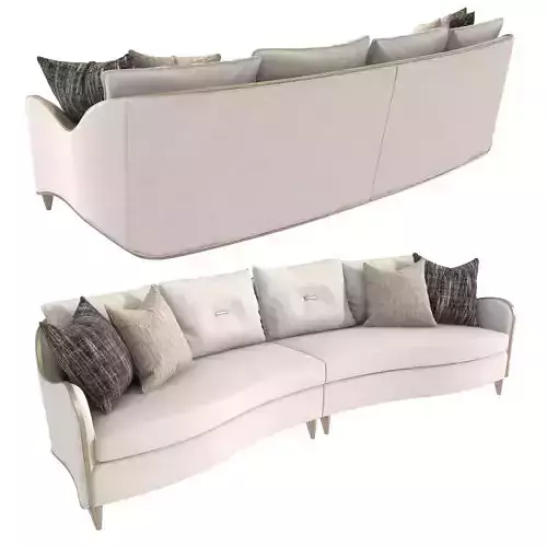 Caracole Lilian Sectional sofa 3D model