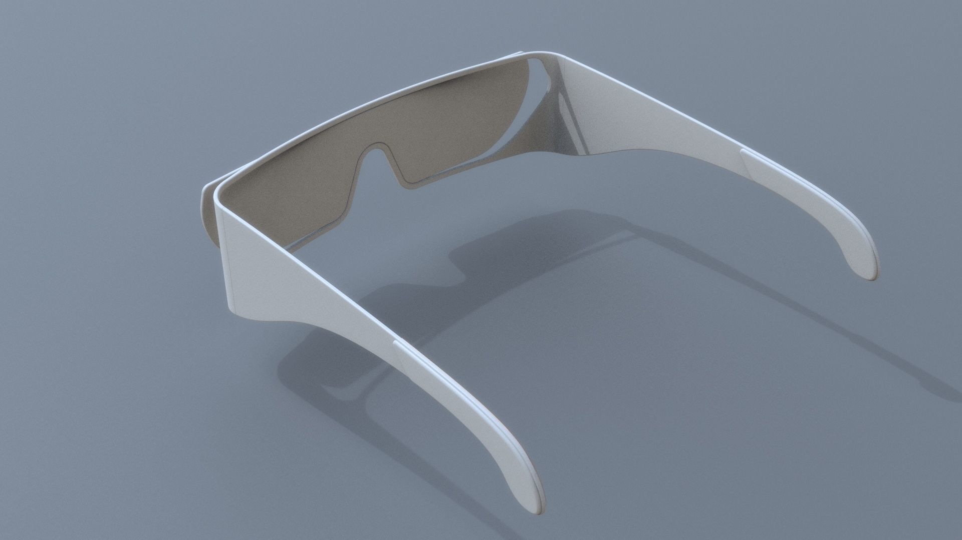 Fashion sci fi sun glasses DIOR x RIHANNA 3D model_12