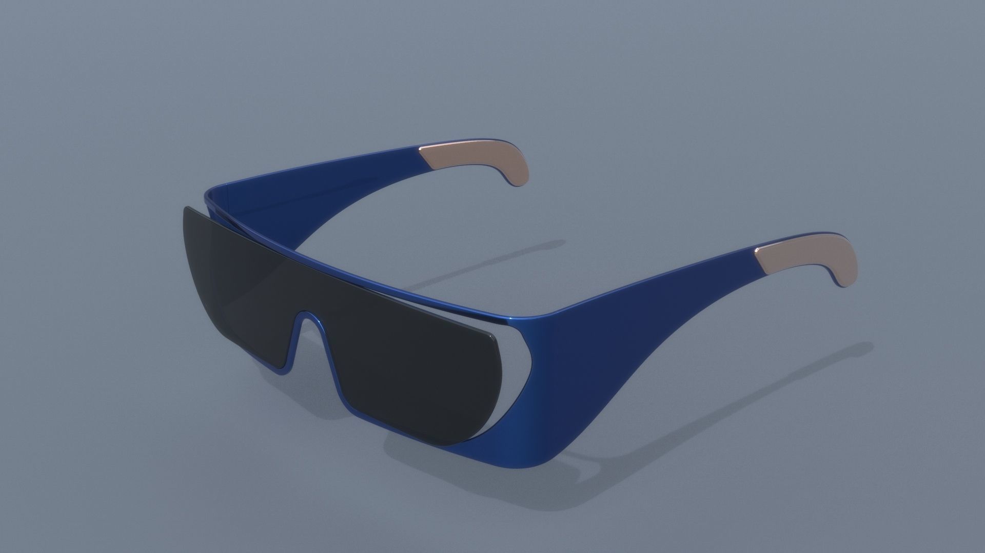 Fashion sci fi sun glasses DIOR x RIHANNA 3D model_4