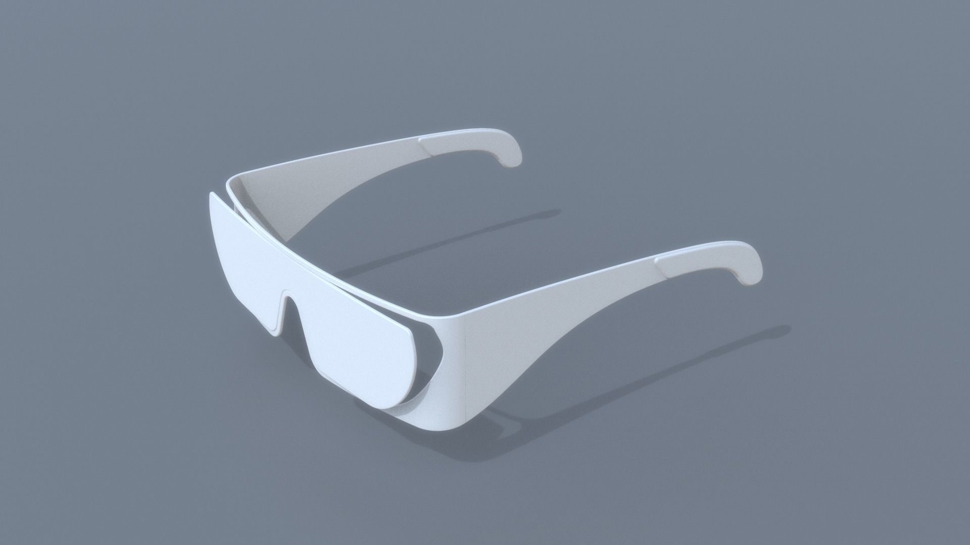 Fashion sci fi sun glasses DIOR x RIHANNA 3D model_11