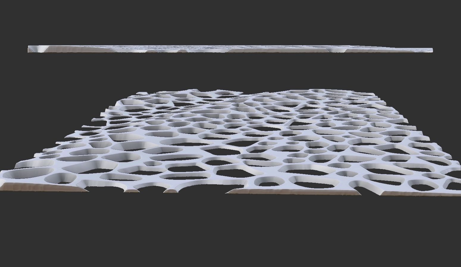 Organic wall hanging 3D print model_10