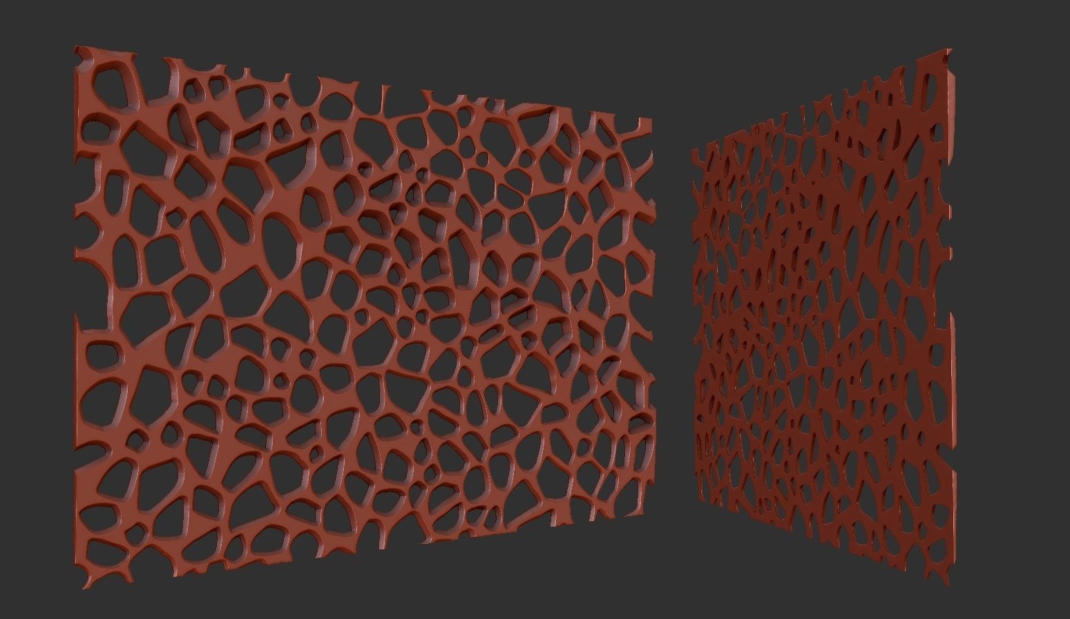 Organic wall hanging 3D print model_14