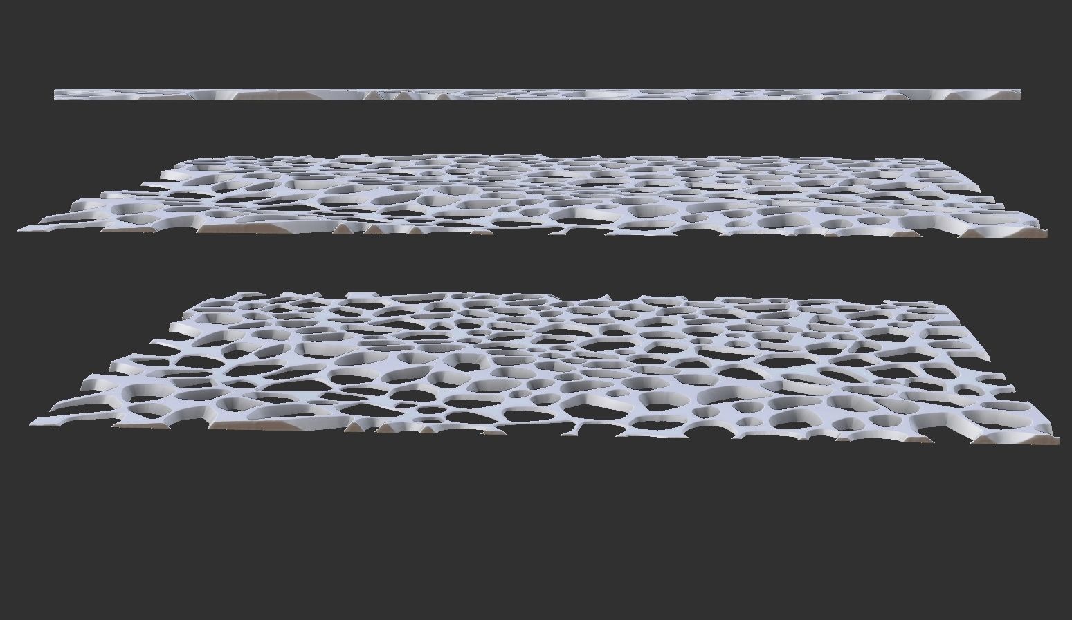 Organic wall hanging 3D print model_11