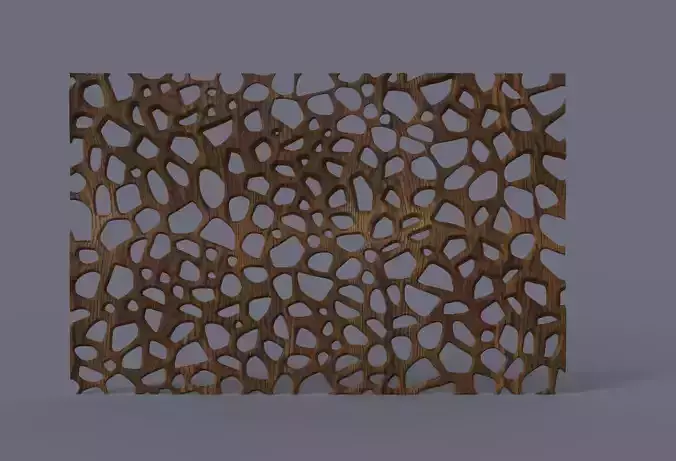 Organic wall hanging 3D print model