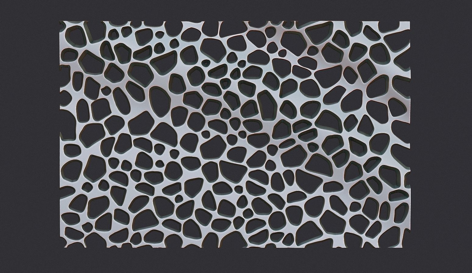 Organic wall hanging 3D print model_15