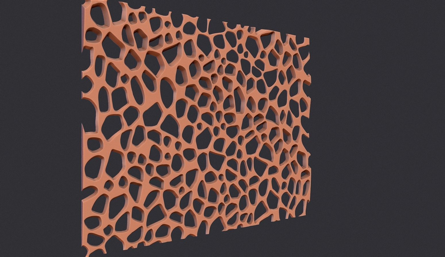 Organic wall hanging 3D print model_3