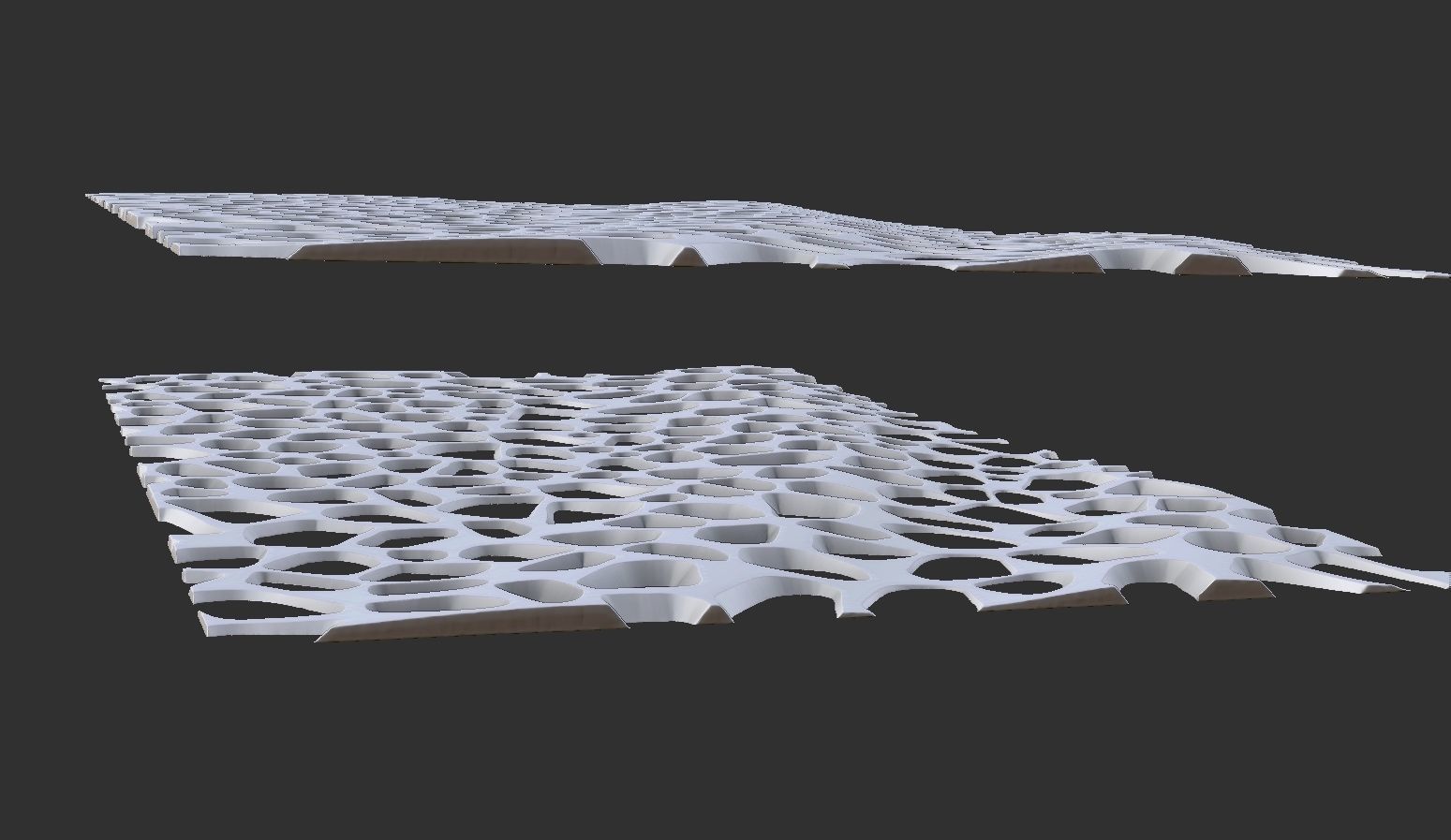 Organic wall hanging 3D print model_13