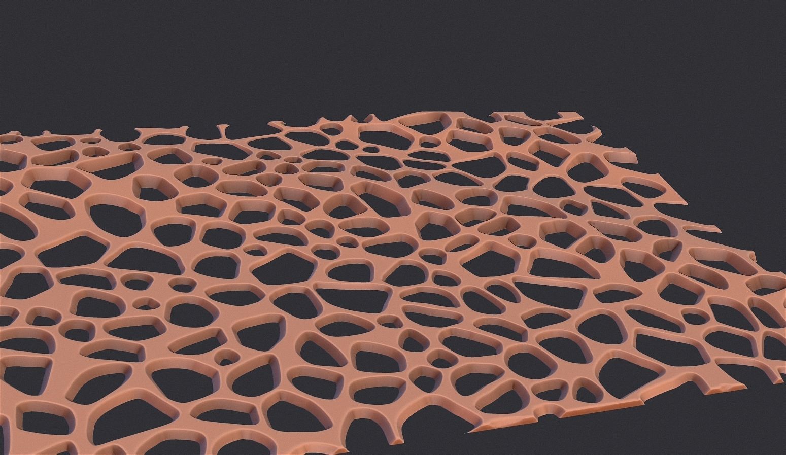 Organic wall hanging 3D print model_5