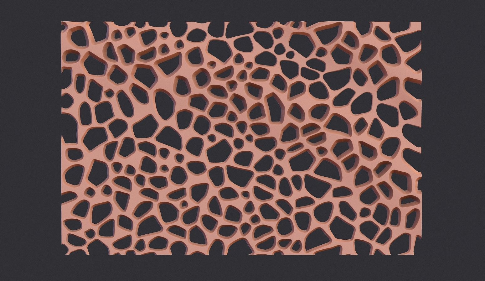 Organic wall hanging 3D print model_16