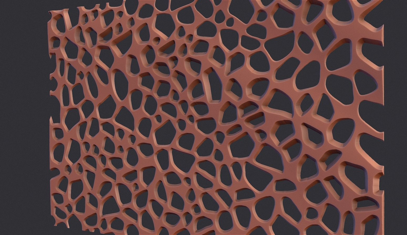 Organic wall hanging 3D print model_4