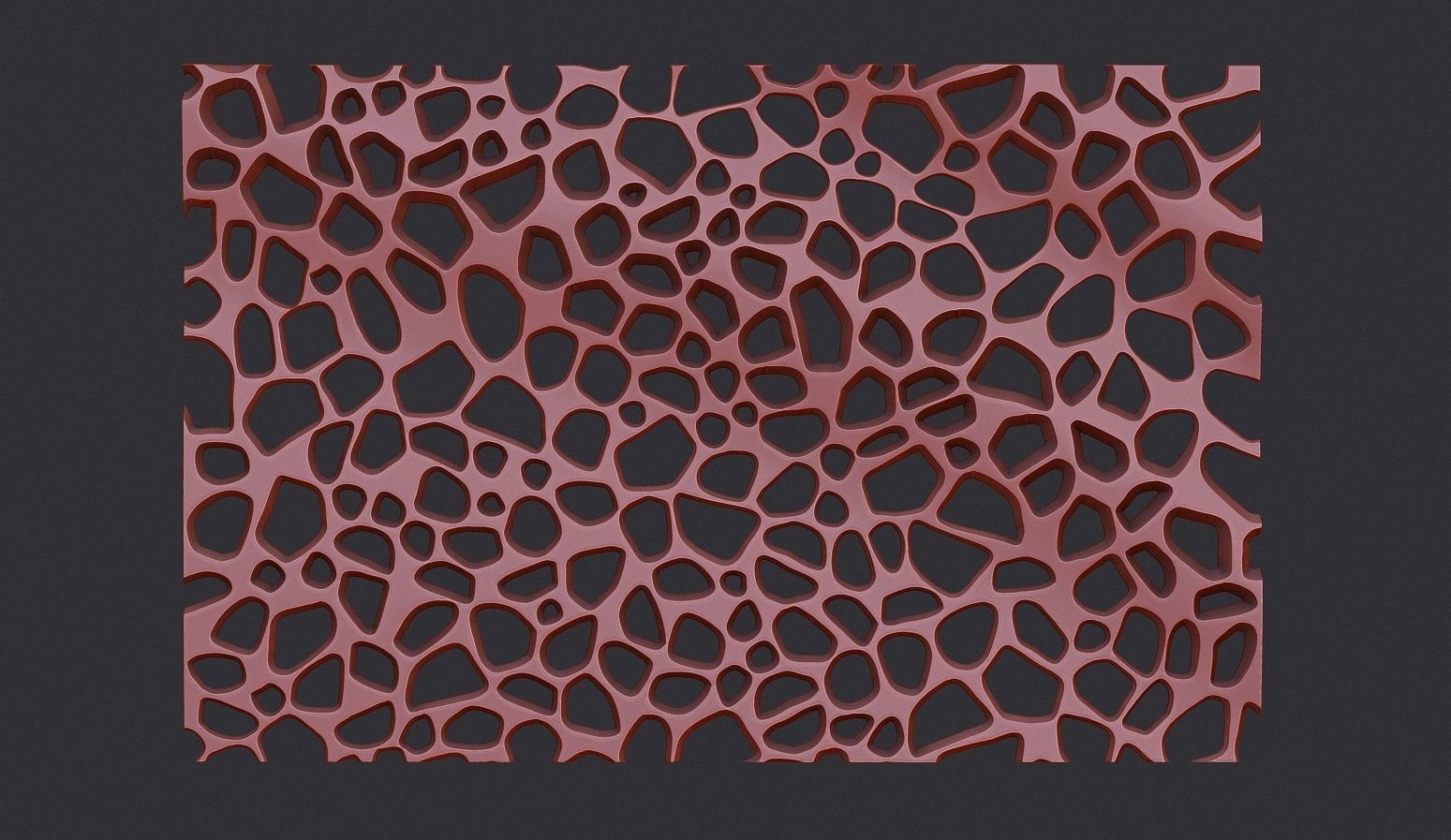 Organic wall hanging 3D print model_17