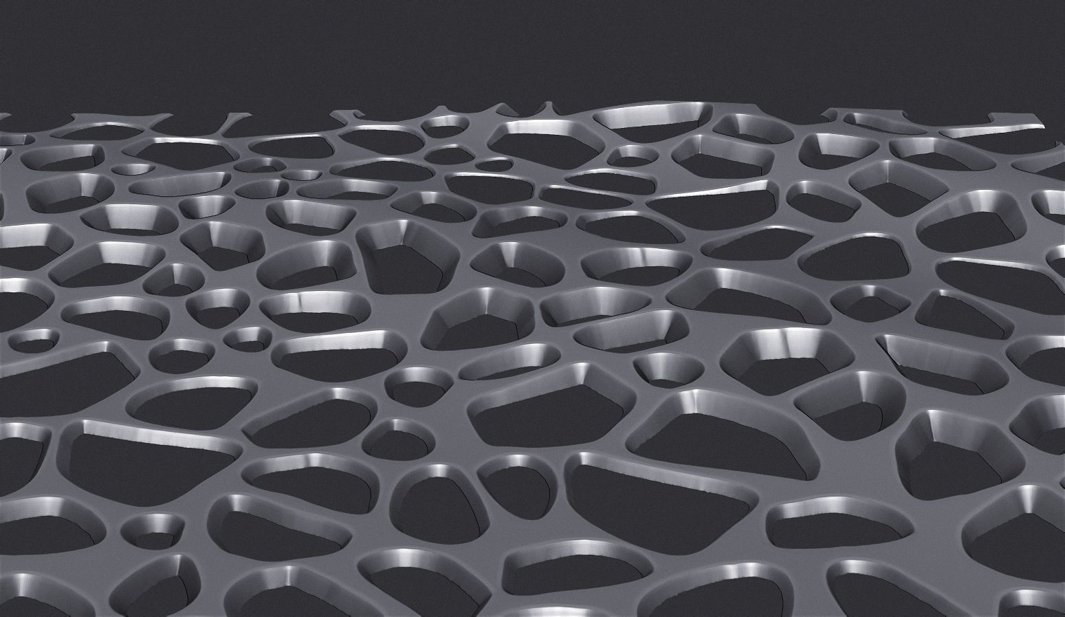 Organic wall hanging 3D print model_6