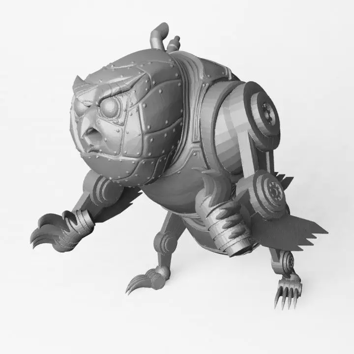 Owlbear Mech 3D print model_0