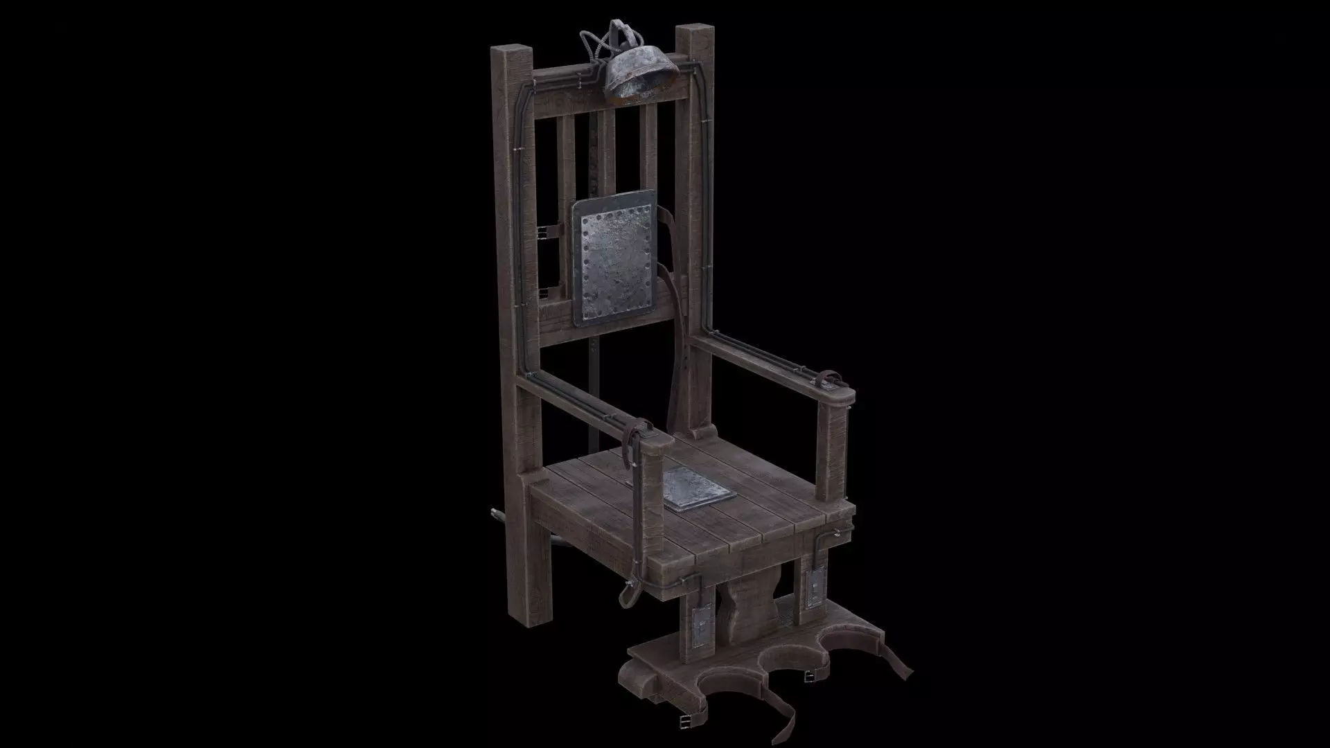 Electric Chair Low-poly 3D model