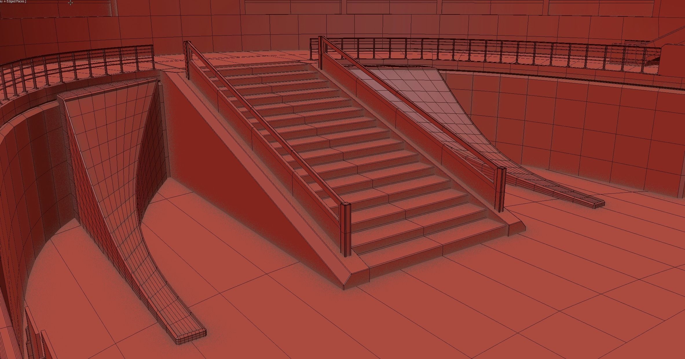 Modern Convention Center Interior 3D model_14