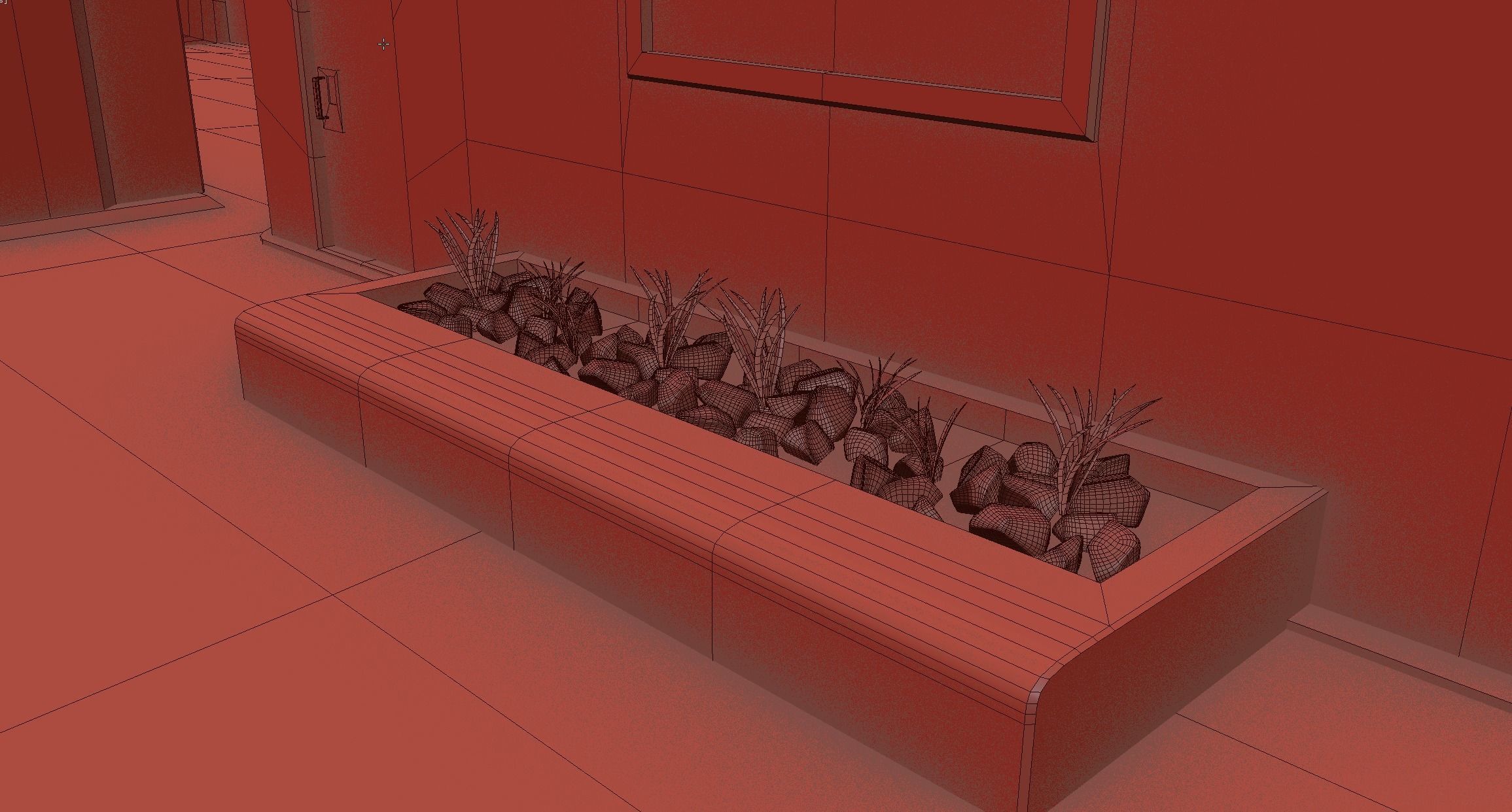 Modern Convention Center Interior 3D model_12