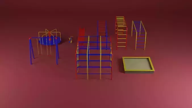 Playground toys 3D model