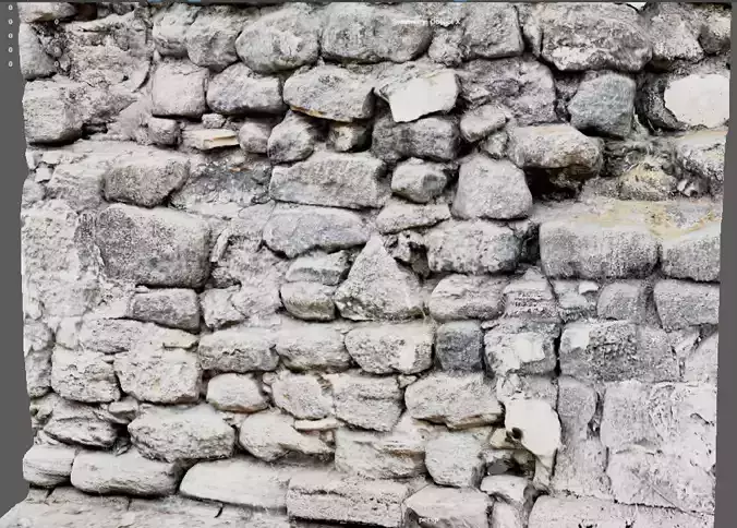 An ancient wall of a ruined Fort