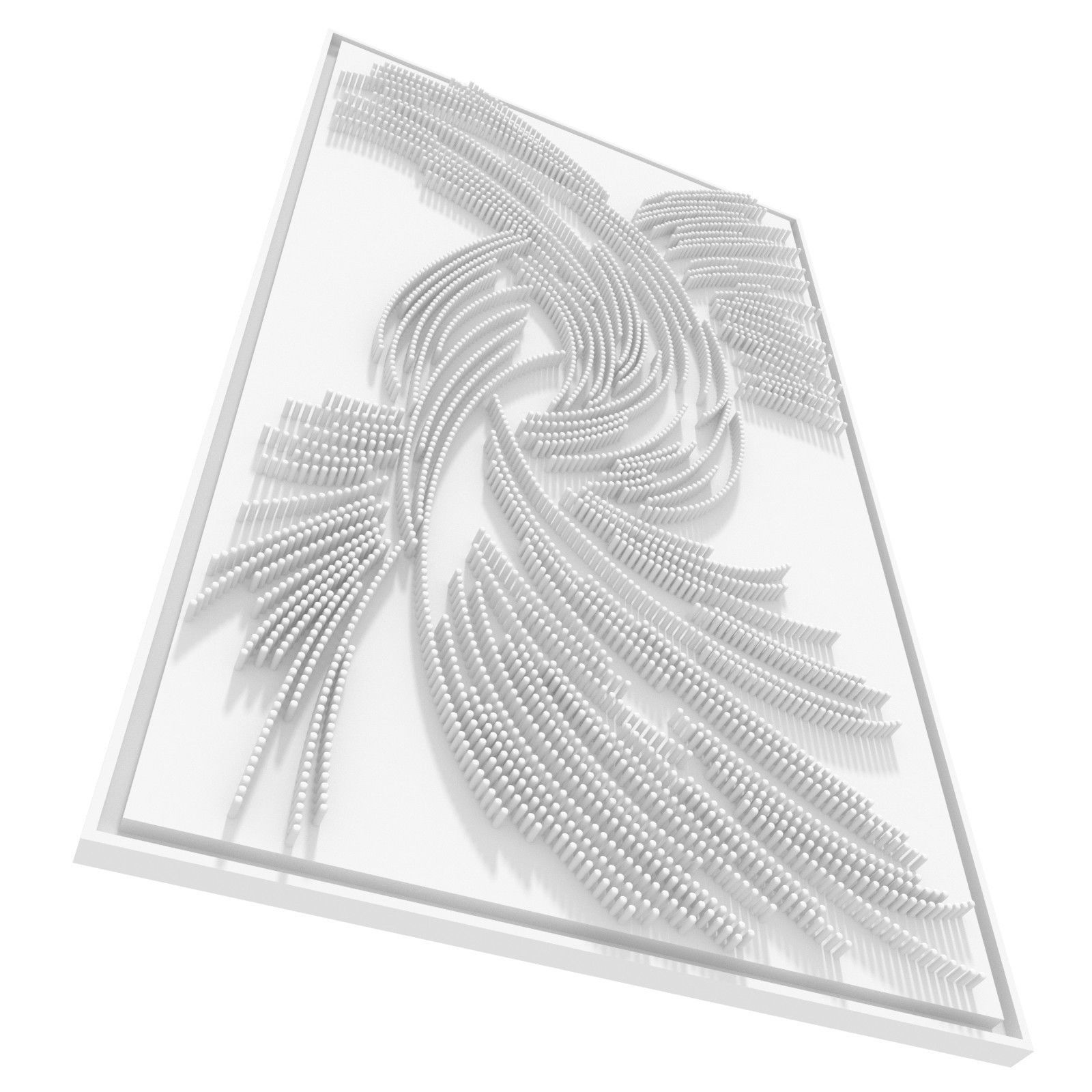 Jane Puylagarde wall sculpture paintings 3D model_2