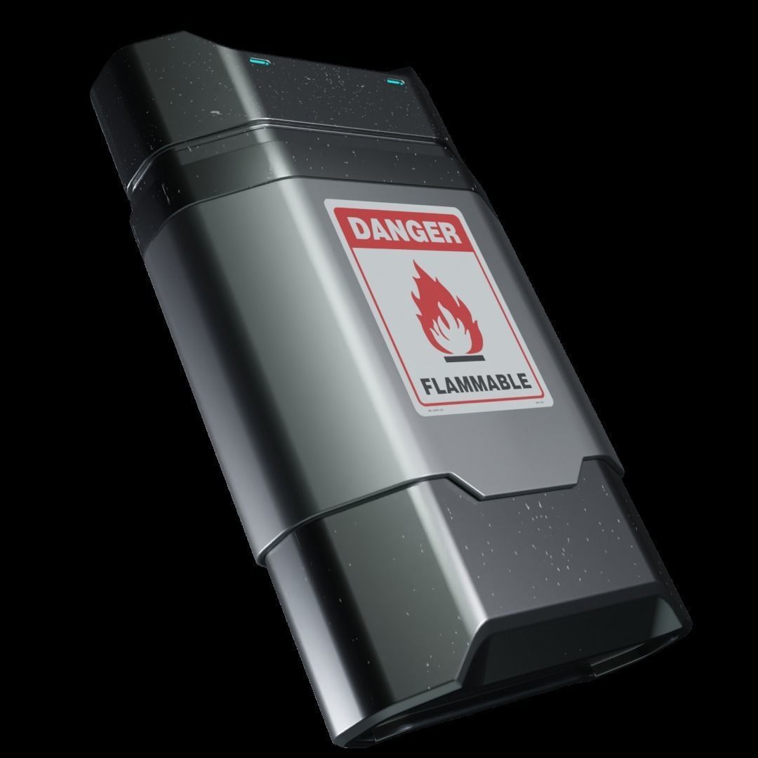 SciFi HardSurface cigarete lighter Free 3D model_2