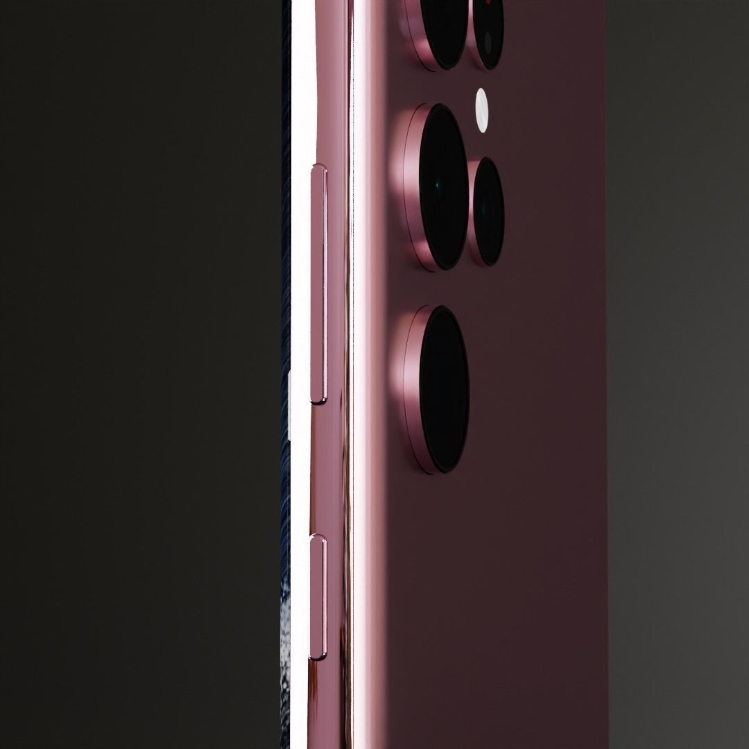 Samsung Galaxy S22 Ultra and S Pen in all Colors 3D model_13