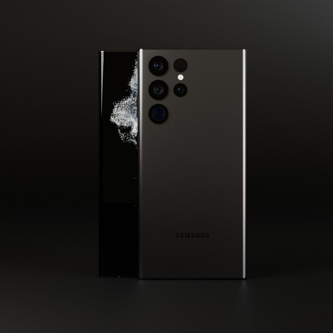 Samsung Galaxy S22 Ultra and S Pen in all Colors 3D model_16