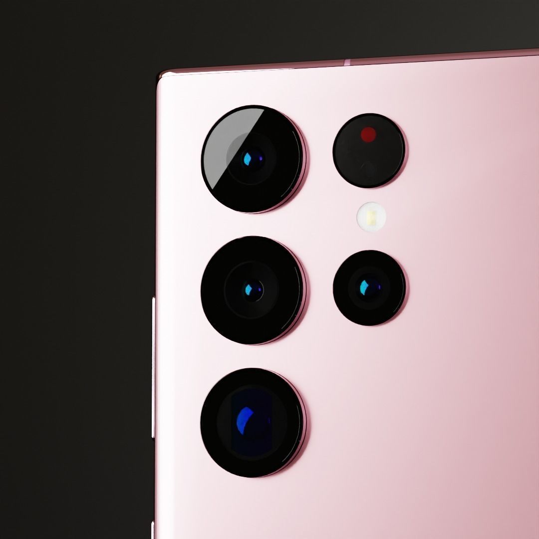 Samsung Galaxy S22 Ultra and S Pen in all Colors 3D model_10