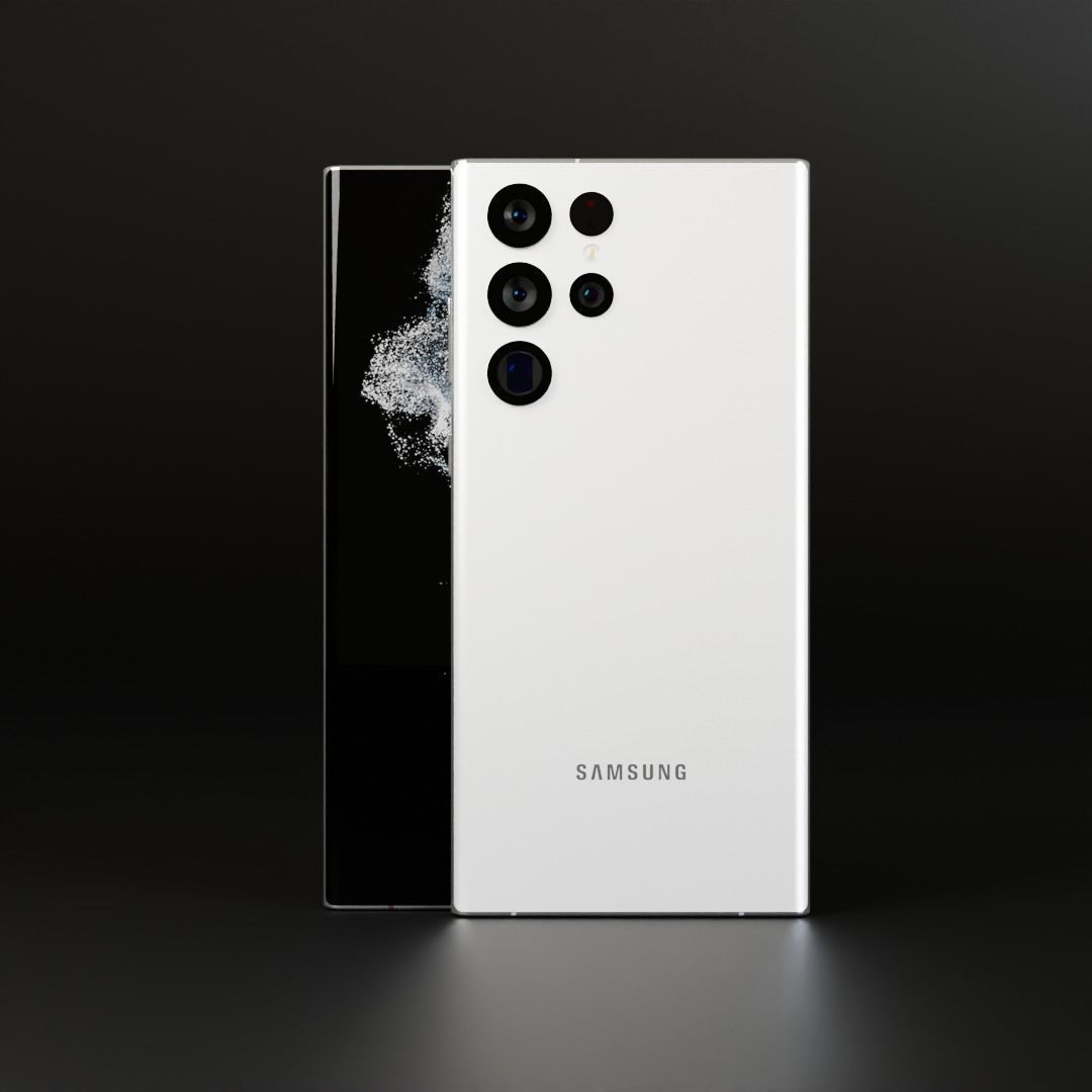 Samsung Galaxy S22 Ultra and S Pen in all Colors 3D model_18