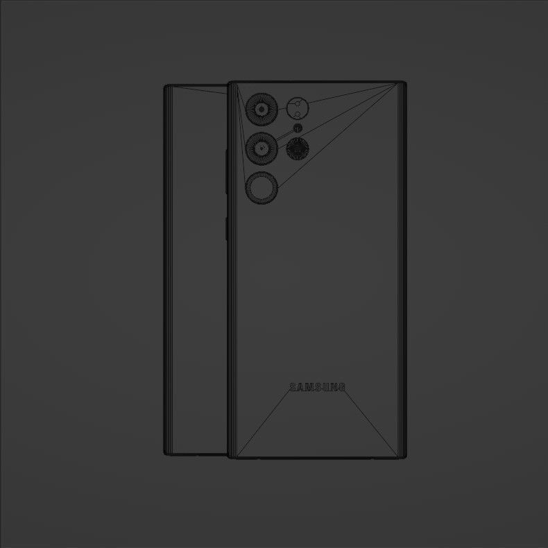 Samsung Galaxy S22 Ultra and S Pen in all Colors 3D model_21