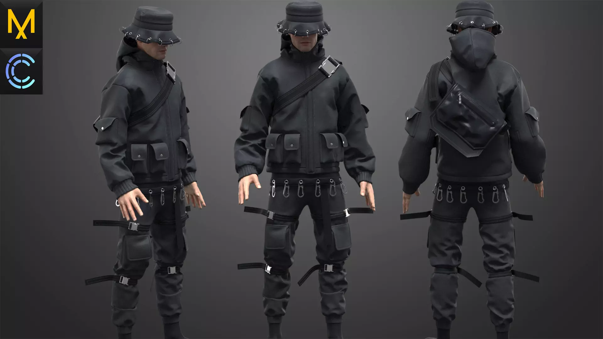 Streetwear Male OBJ mtl FBX ZPRJ 3D model