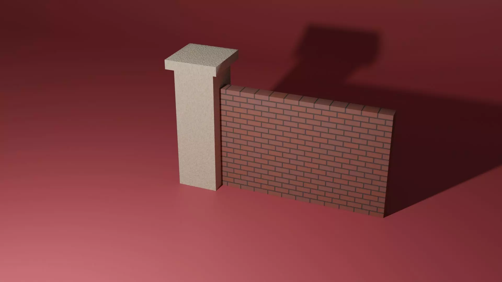 Park wall 3D model_0