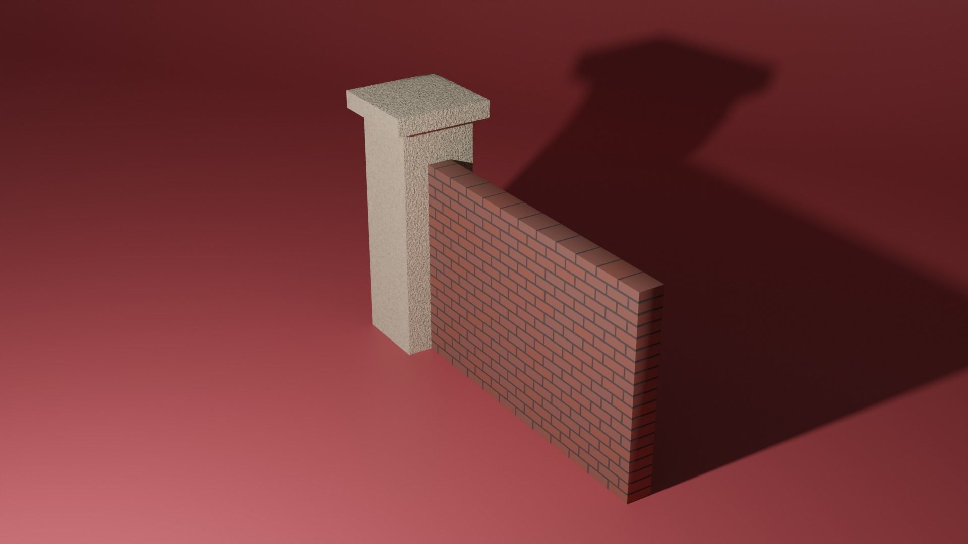 Park wall 3D model_1