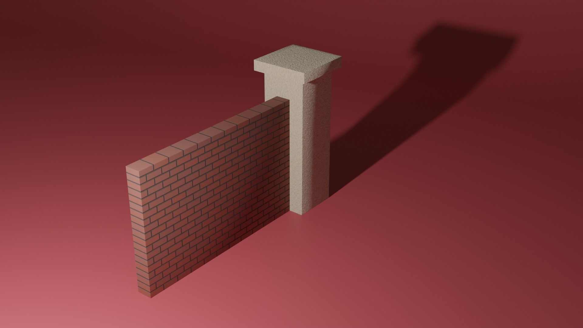 Park wall 3D model_2